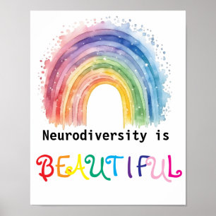 Den neurologiska mångfalden är vacker. poster