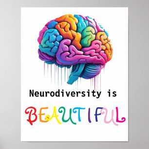 Den neurologiska mångfalden är vacker. poster