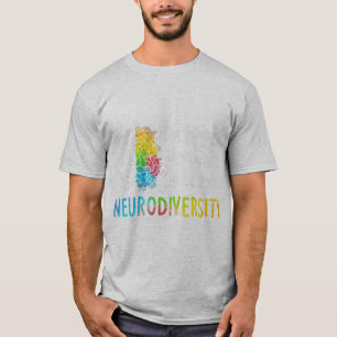 Den neurologiska mångfalden, fira spektrumet. Hjär T Shirt