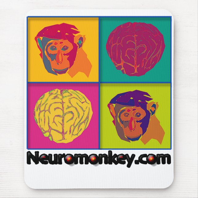 Den Neuromonkey musen vadderar Musmatta (Framsidan)