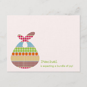 Den neutrala baby shower Boho pricker packen Inbjudningar