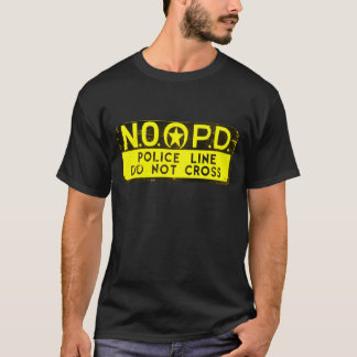 Den New Orleans NOPD polisen fodrar undertecknar - T-shirt