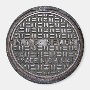 Den New York avkloppet täcker & asfalterar Magnet