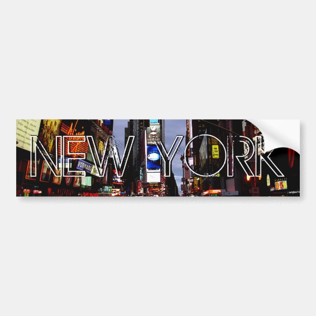 Den New York bildekalet Time kvadrerar bildekalet Bildekal (Framsidan)