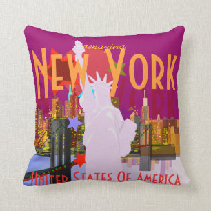 Den New York City horisontfrihetsgudinnan USA Kudde