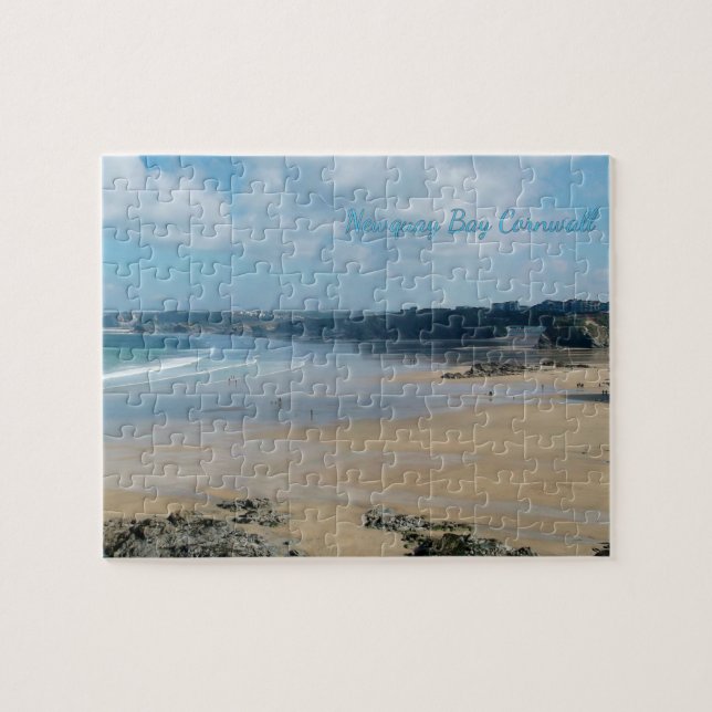 Den Newquay fjärden sätter på land Cornwall Pussel (Horisontell)