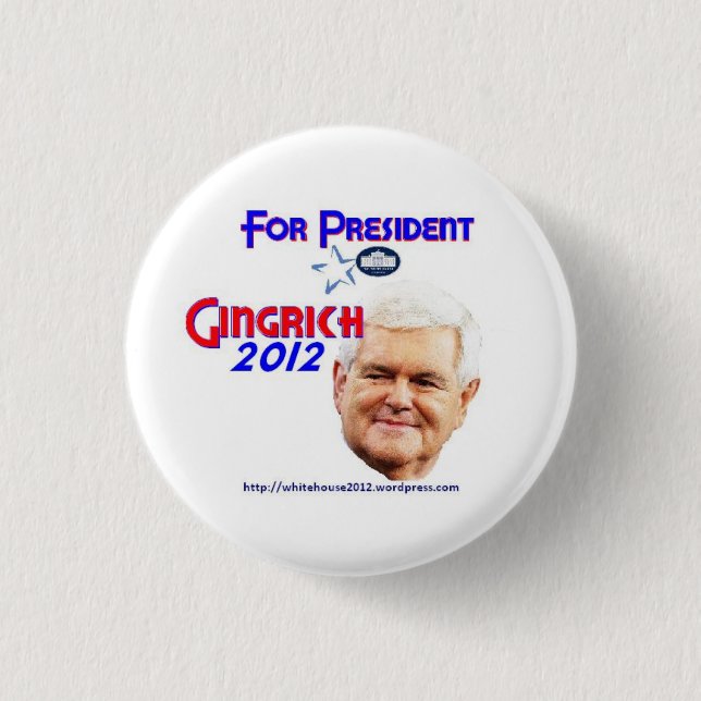 Den Newt Gingrich kampanjen knäppas Knapp (Framsida)