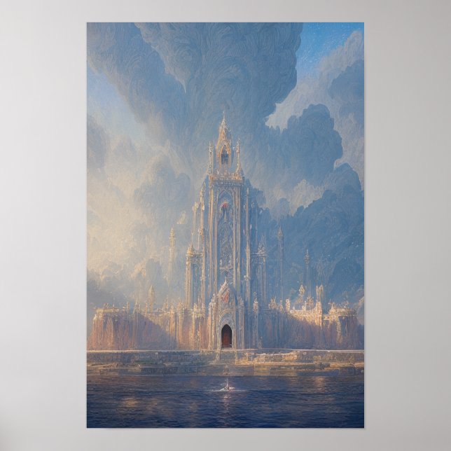 Den nigmatiska fästningen poster (Framsidan)