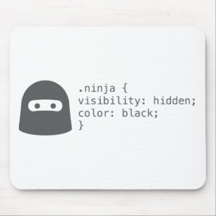 Den Ninja datoren kodifierar den Geeky roliga Musmatta