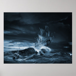 Den nionde omformningen av vågen, digital grafik poster