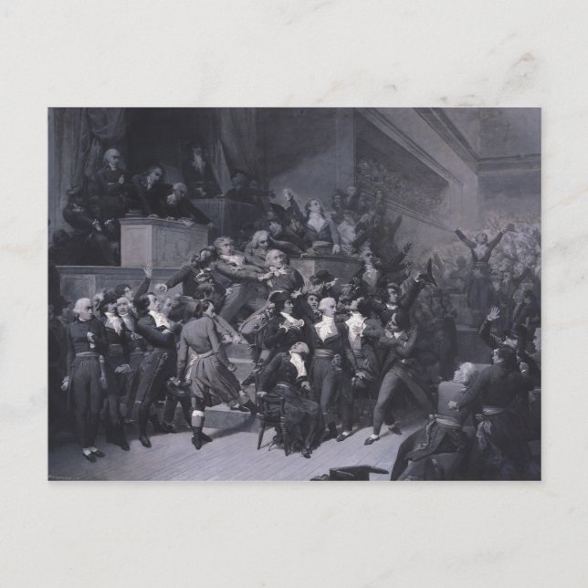 Den nionde termidor, c.1840 vykort (Framsida)