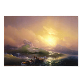 Den nionde vågen av Ivan Aivazovsky Photo Print Fototryck