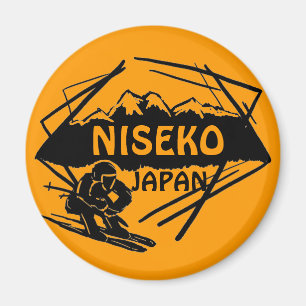 Den Niseko Japan orangen skidar magneten för Magnet