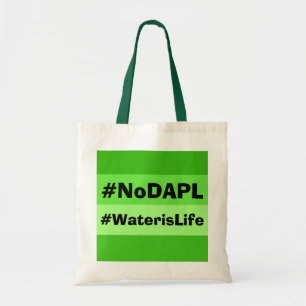 Den NoDAPL totot hänger lös Tygkasse