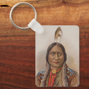 Den nordamerikanska chefen Sitta Bull i Lakota Nyckelring