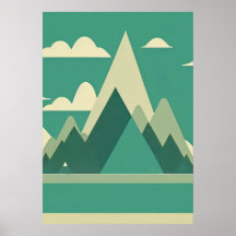 Den nordiska Abstrakten Wall Art Poster