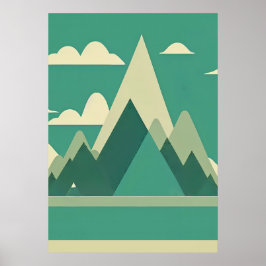 Den nordiska Abstrakten Wall Art Poster