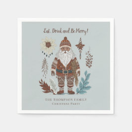 Den nordiska tomatdrycken ska vara God jul Pappersservett