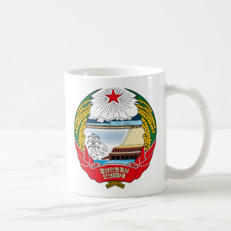 Den Nordkorea vapenskölden specificerar Kaffemugg