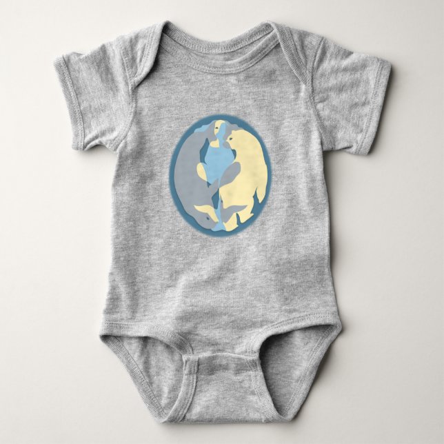 Den nordliga Baby-bodykostens organiska själ T-shirt (Framsida)