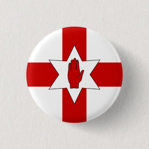 Den nordliga - ireland emblem - stjärnan & räcke knapp