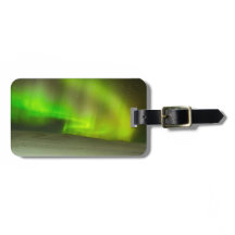 Den nordliga ljusbagagemärkren med läder fäster