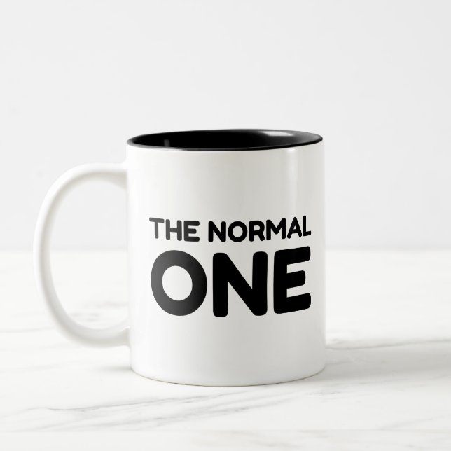 DEN NORMALA Två-Tonad MUGG (Vänster)