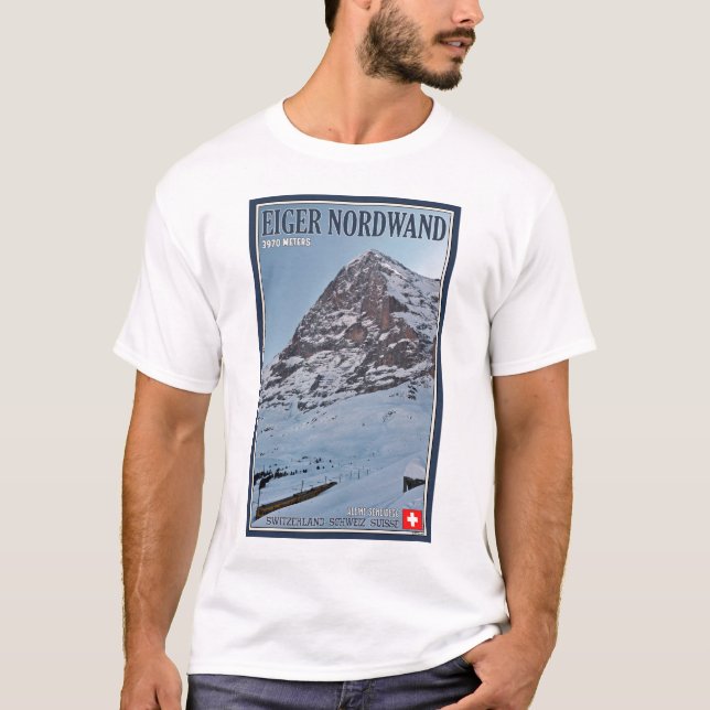 Den norr väggen av Eigeren T-shirt (Framsida)