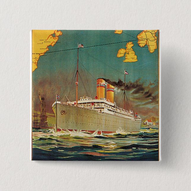 Den norska amerikanen fodrar knapp (Framsida)