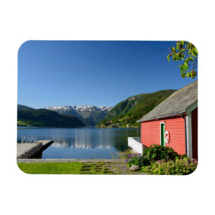 Den norska fjorden beskådar + magnet