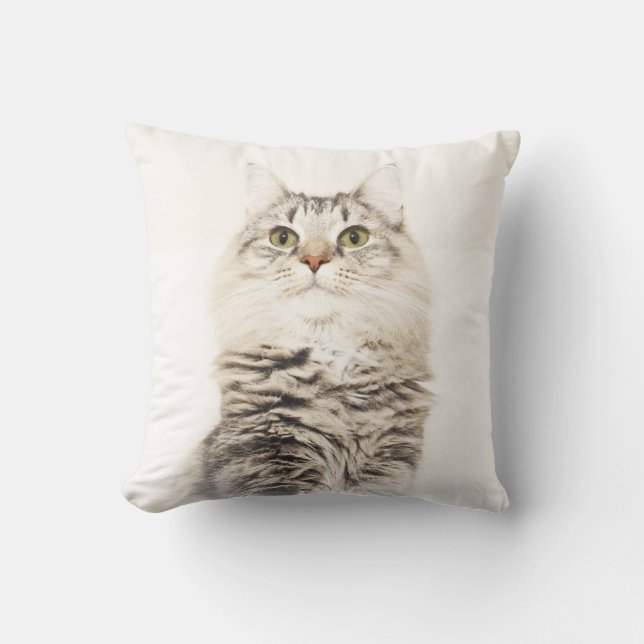 Den norska skogkatten dämpar kudde (Framsida)