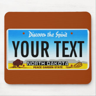 Den North Dakota registreringsskyltmusen vadderar Musmatta