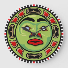 Den Northwest kustenindianen maskerar tar tid på Stor Klocka