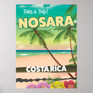 Den Nosara costarikanen reser affischen Poster