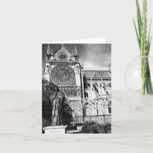 Den Notre Dame domkyrkan, tom Paris ~ noterar Kort