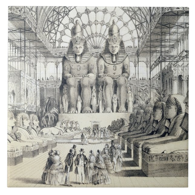 Den Nubian domstolen på den Crystal slotten i Kakelplatta (Framsidan)