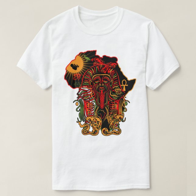 Den Nubiska Faraon T Shirt (Design framsida)