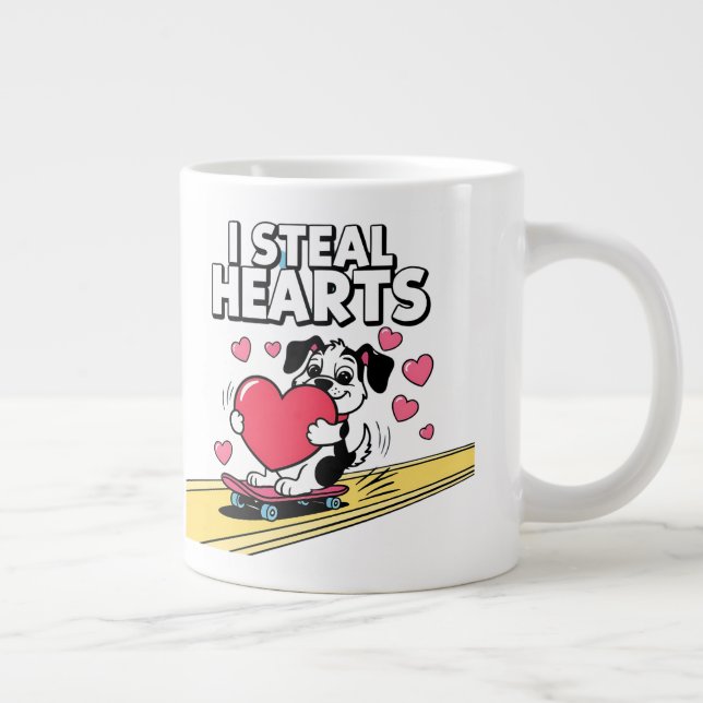 Den nutida Alla hjärtans dag för honom och henne Jumbo Mugg (Höger)