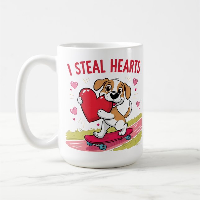 Den nutida Alla hjärtans dag för honom och henne Kaffemugg (Vänster)