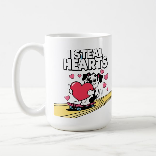 Den nutida Alla hjärtans dag för honom och henne Kaffemugg (Vänster)