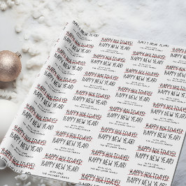 Den nutida moderna Glad helg till Gott nytt år Presentpapper