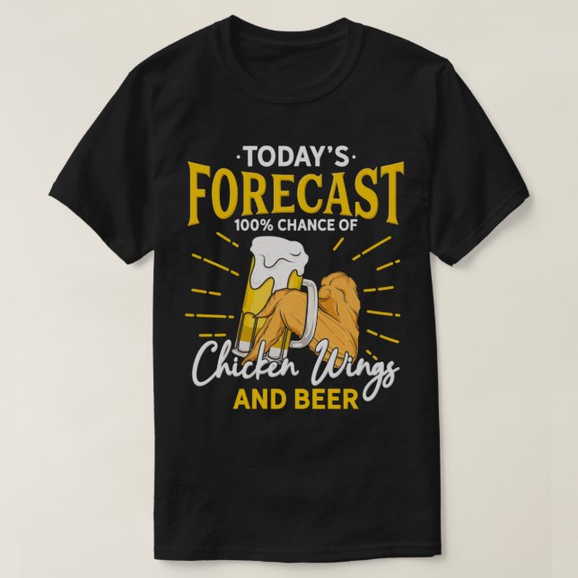 Den nutida prognosen för de berömvärda kycklingarn t shirt (Design framsida)
