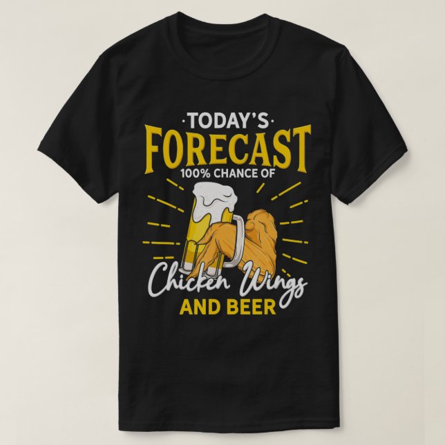 Den nutida prognosen för de berömvärda kycklingarn t shirt (Design framsida)