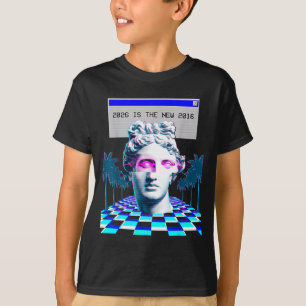 Den Nya 2016 Vaporwave Glitch Staty Estetik T Shirt