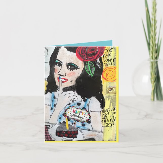 Den nya 30-årsåldern du är är spelar ingen roll kort (Framsida)