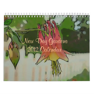 Den nya dagen arbeta i trädgården vattenfärgsti kalender