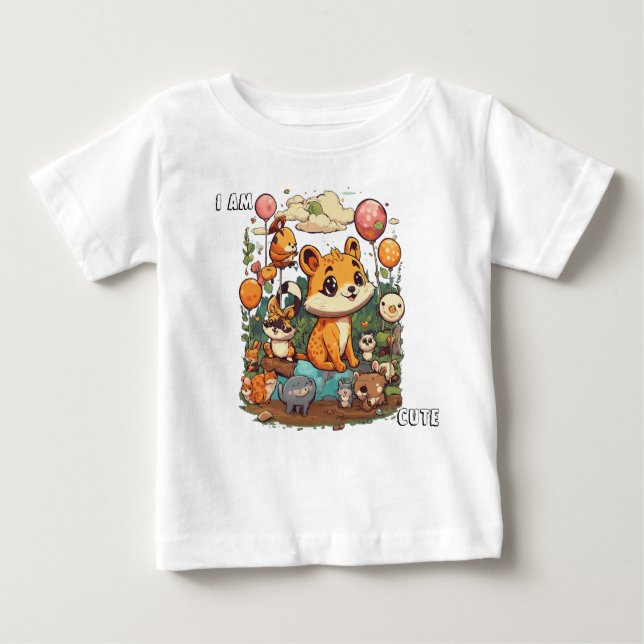 Den nya designen för Cute Animal tecknad är söt T Shirt (Framsida)