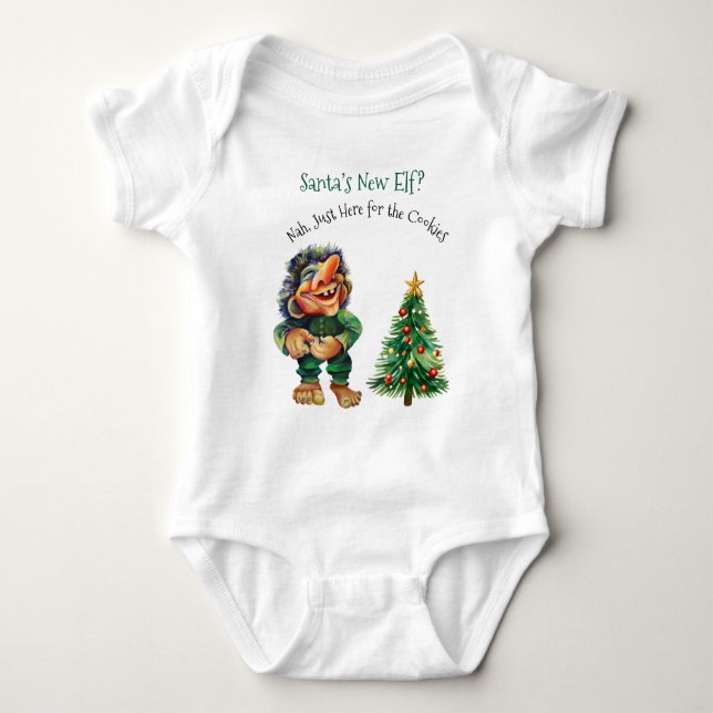 Den nya Elf-jultomten i Troll T Shirt (Framsida)