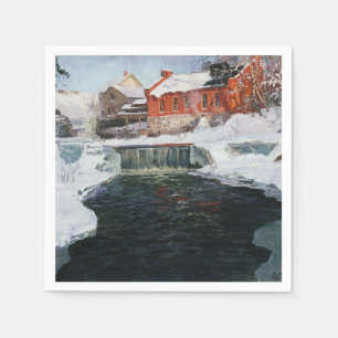 Den nya fabriken i Lillehammer, Thaulow, Frits Pappersservett