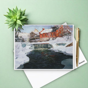 Den nya fabriken i Lillehammer, Thaulow, Frits Vykort